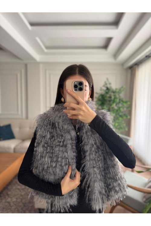 YELEK 7656 - QATRE - 25KYLK7656 - GRİ