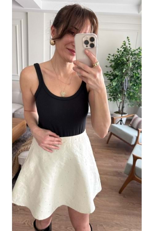 BLUZ 0620 - QATRE - 26YBL0620 - SİYAH