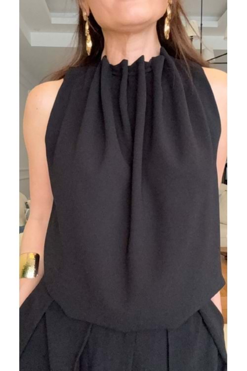 BLUZ 0011 - QATRE - 26YBL0011 - SİYAH