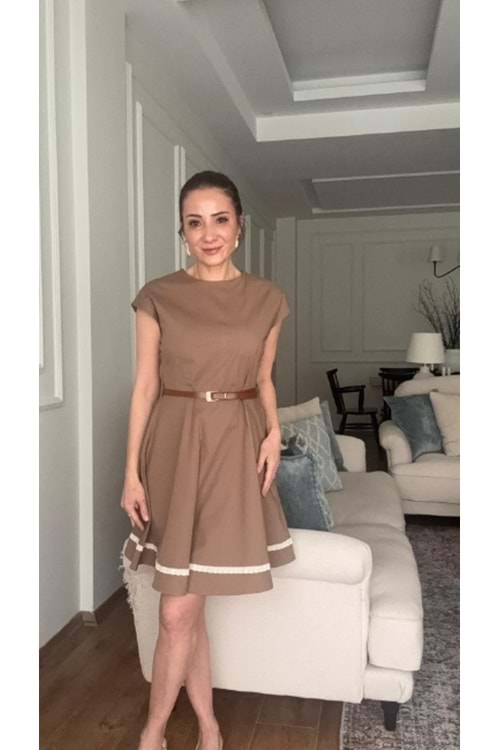 ELBİSE 0062 - QATRE - 26YEL0062 - TABA
