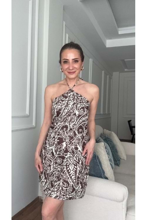 ELBİSE 2172 - QATRE - 26YEL2172 - KAHVE
