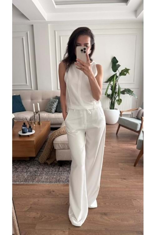 BLUZ 8289 - QATRE - 26YBL8289 - BEYAZ