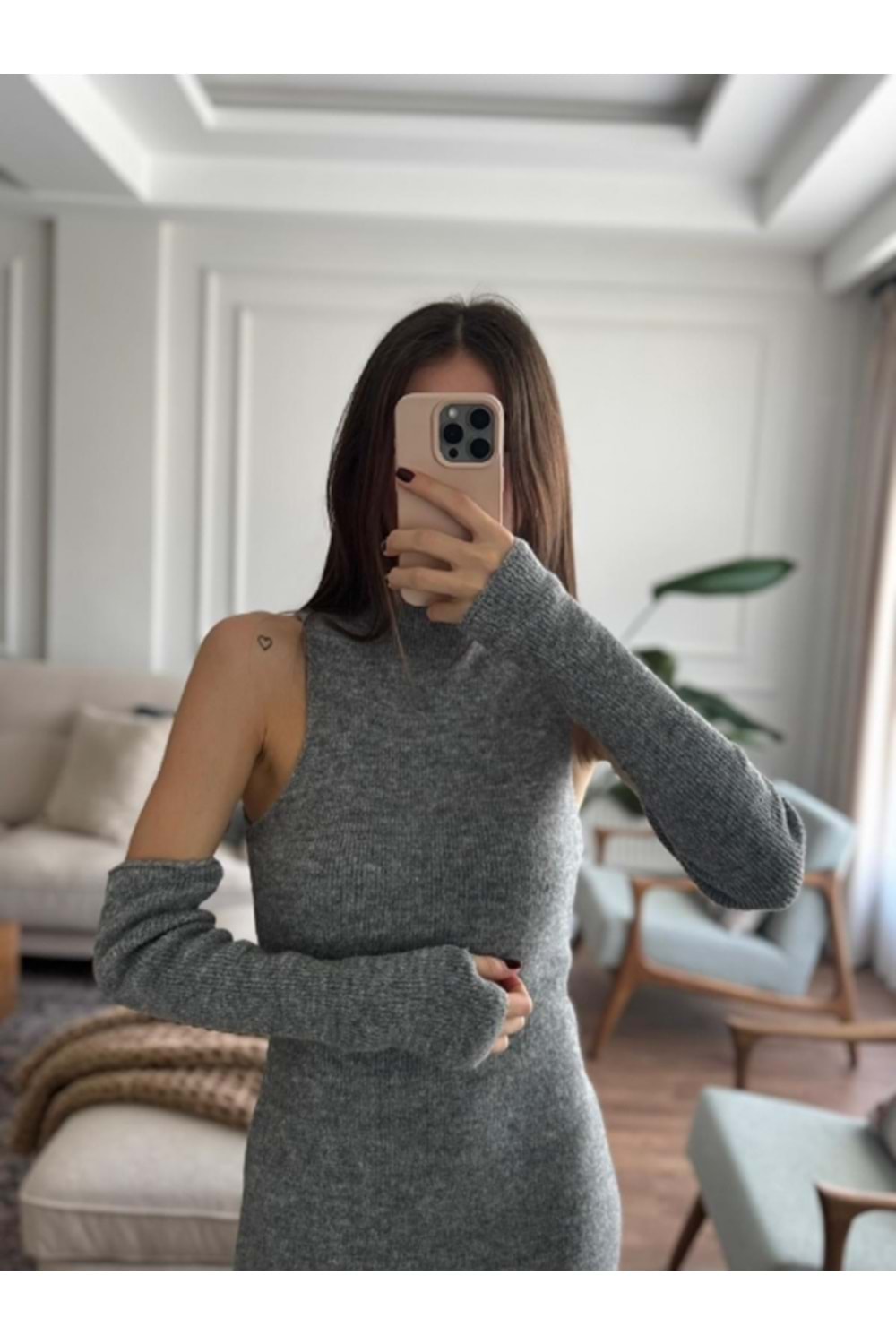 ELBİSE 1001 - QATRE - 25KEL1001 - ANTRASİT