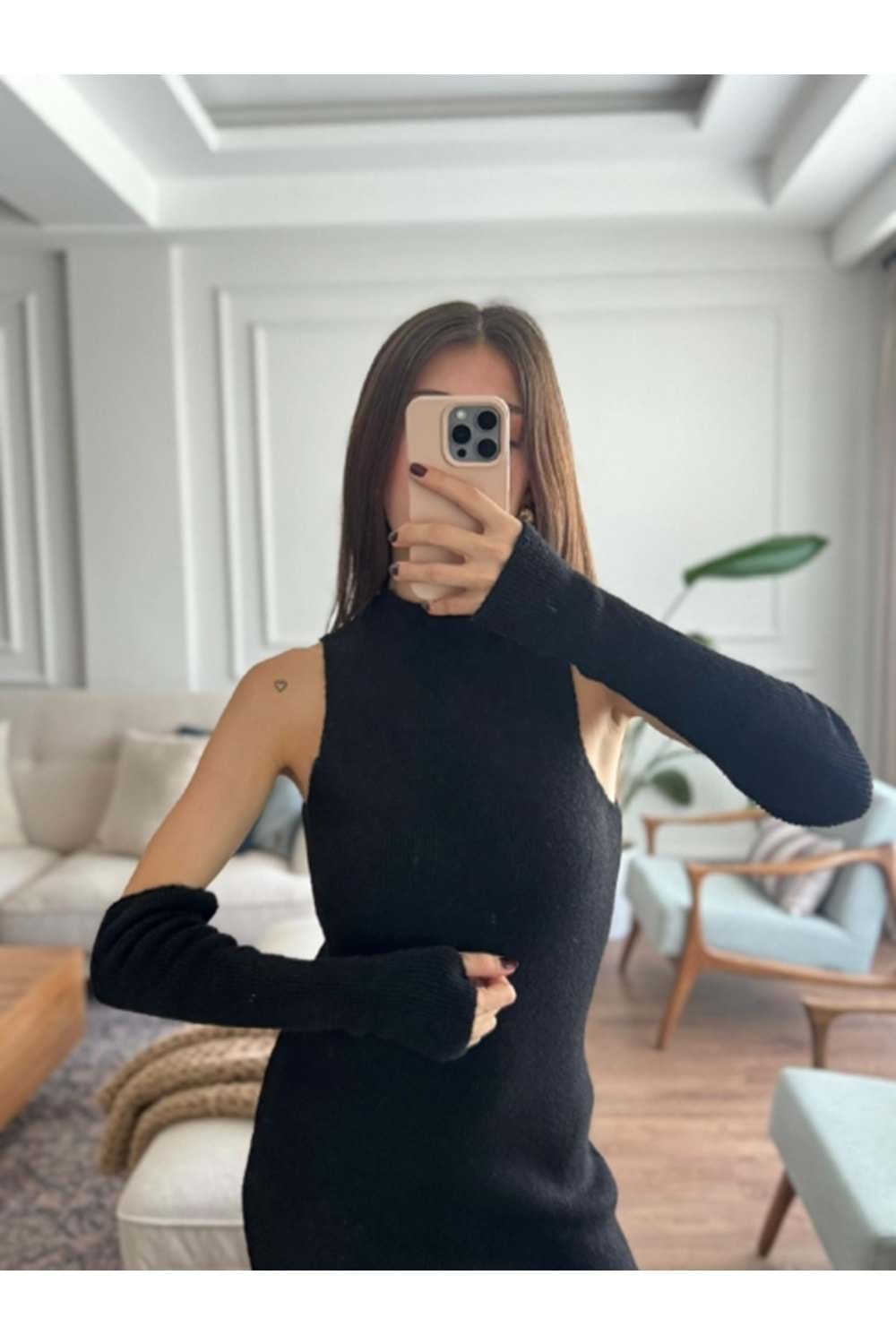 ELBİSE 1001 - QATRE - 25KEL1001 - SİYAH