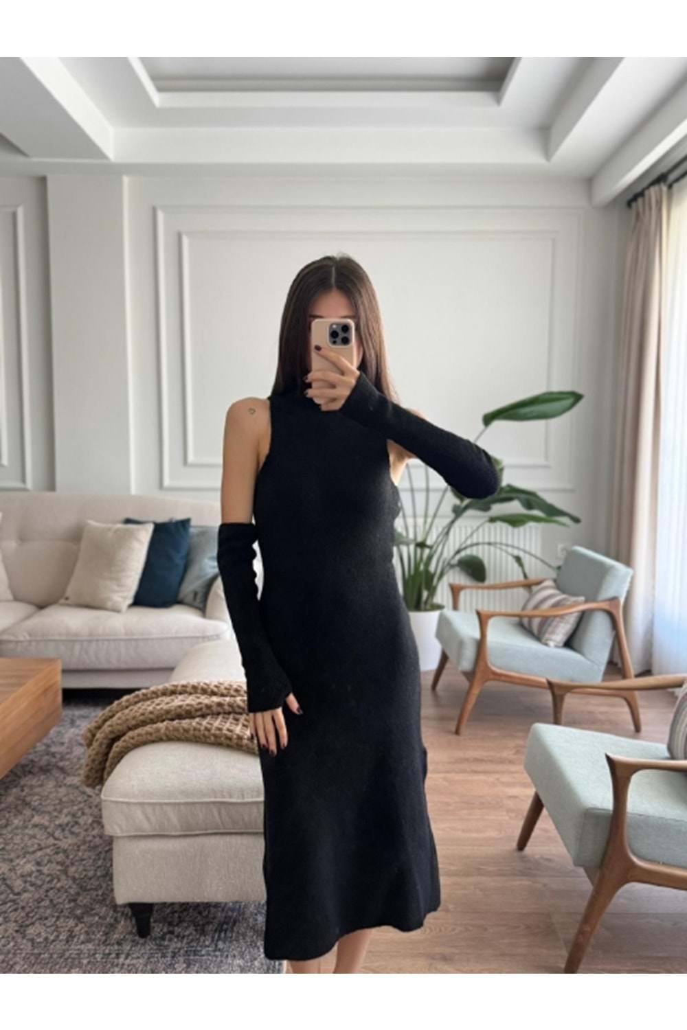 ELBİSE 1001 - QATRE - 25KEL1001 - SİYAH