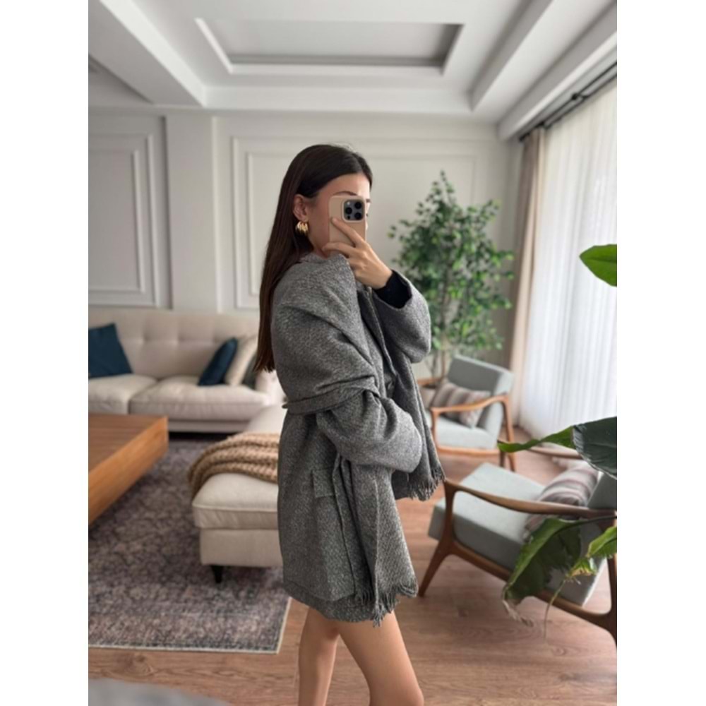 CEKET 5001 - QATRE - 25KCKT5001 - GRİ - S