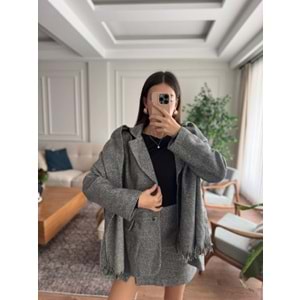 CEKET 5001 - QATRE - 25KCKT5001 - GRİ - S