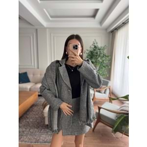 CEKET 5001 - QATRE - 25KCKT5001 - GRİ - S