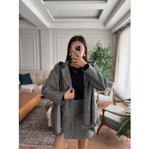 CEKET 5001 - QATRE - 25KCKT5001 - GRİ - S