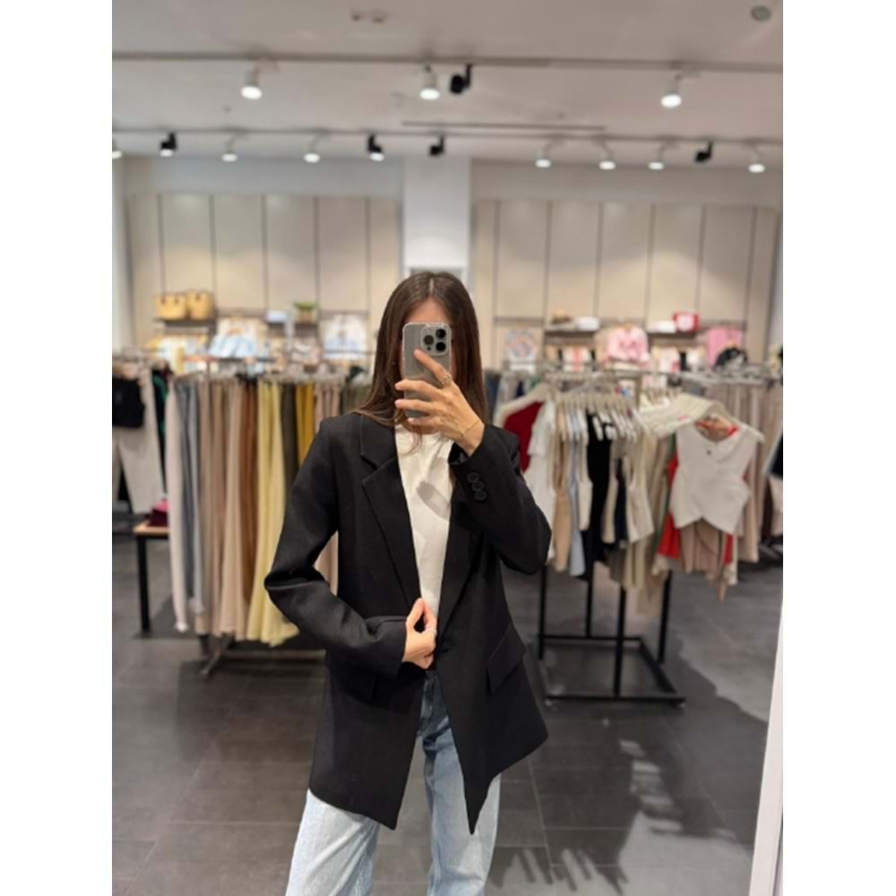 CEKET 3133 - QATRE - 25KCKT3133 - SİYAH - M