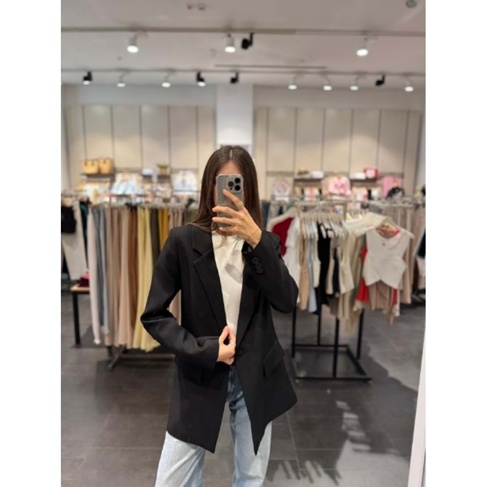 CEKET 3133 - QATRE - 25KCKT3133 - SİYAH - M