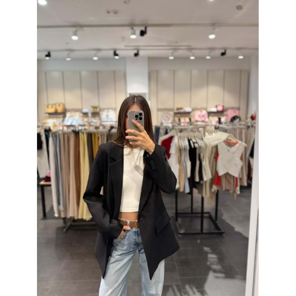 CEKET 3133 - QATRE - 25KCKT3133 - SİYAH - M