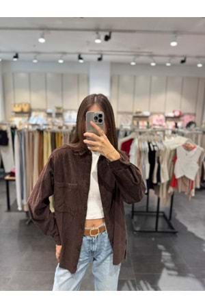 GÖMLEK 4699 - QATRE - 25KGM4699 - KAHVE