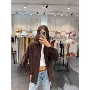 GÖMLEK 4699 - QATRE - 25KGM4699 - KAHVE - L