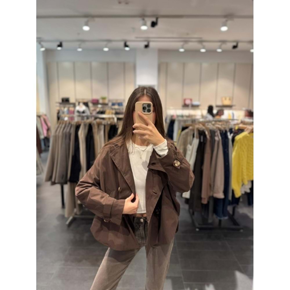 TRENÇKOT 4004 - QATRE - 25KTRÇ4004 - KAHVE - S