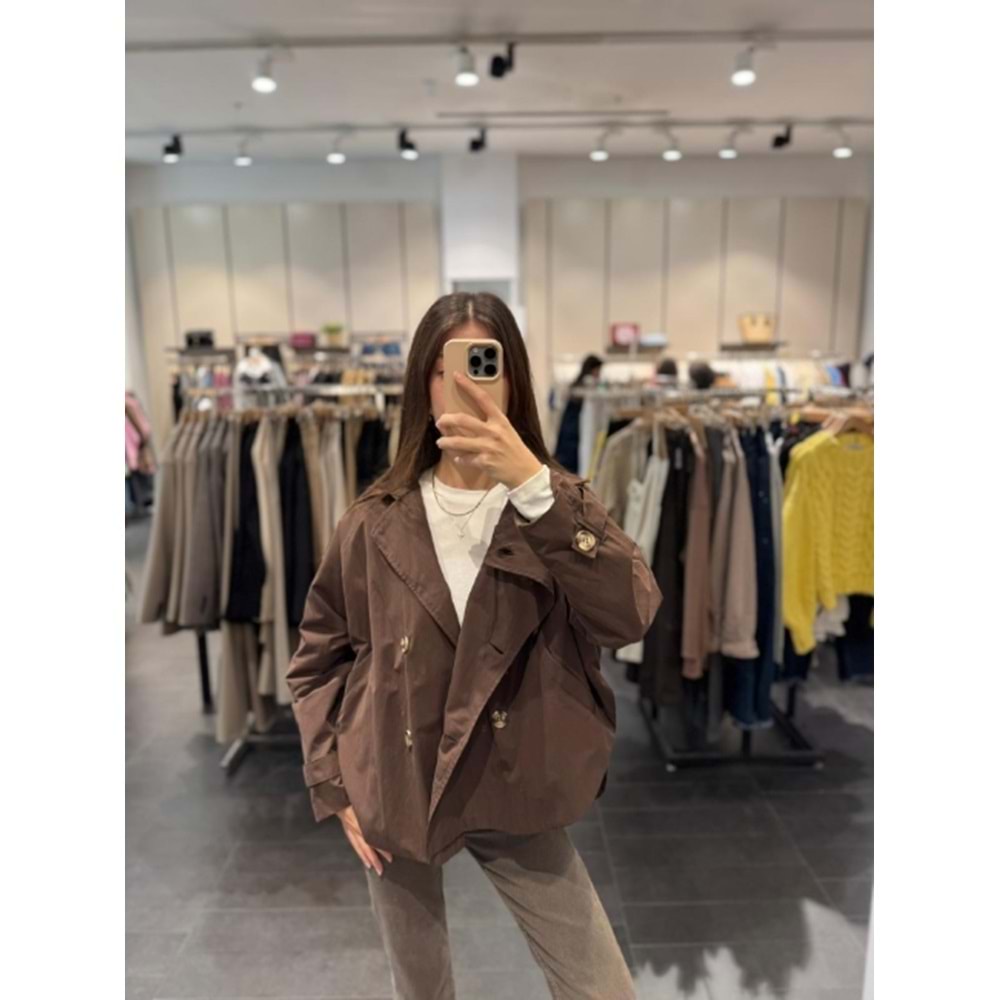 TRENÇKOT 4004 - QATRE - 25KTRÇ4004 - KAHVE - S