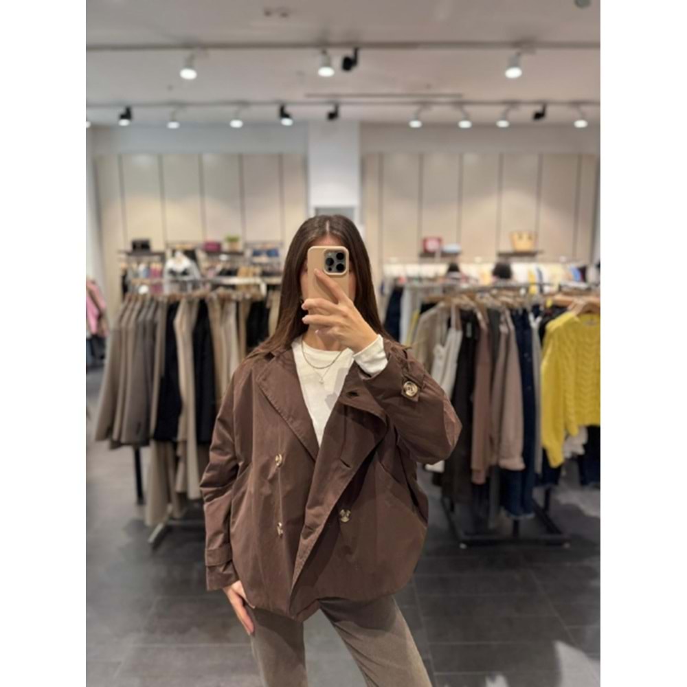 TRENÇKOT 4004 - QATRE - 25KTRÇ4004 - KAHVE - S