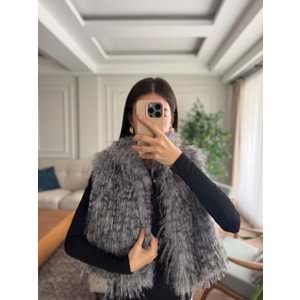 YELEK 7656 - QATRE - 25KYLK7656 - GRİ - L