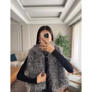 YELEK 7656 - QATRE - 25KYLK7656 - GRİ - L