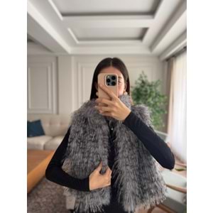 YELEK 7656 - QATRE - 25KYLK7656 - GRİ - L