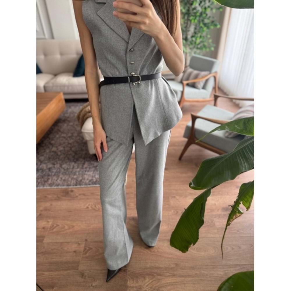 PANTOLON 9234 - QATRE - 25KPN9234 - GRİ - S