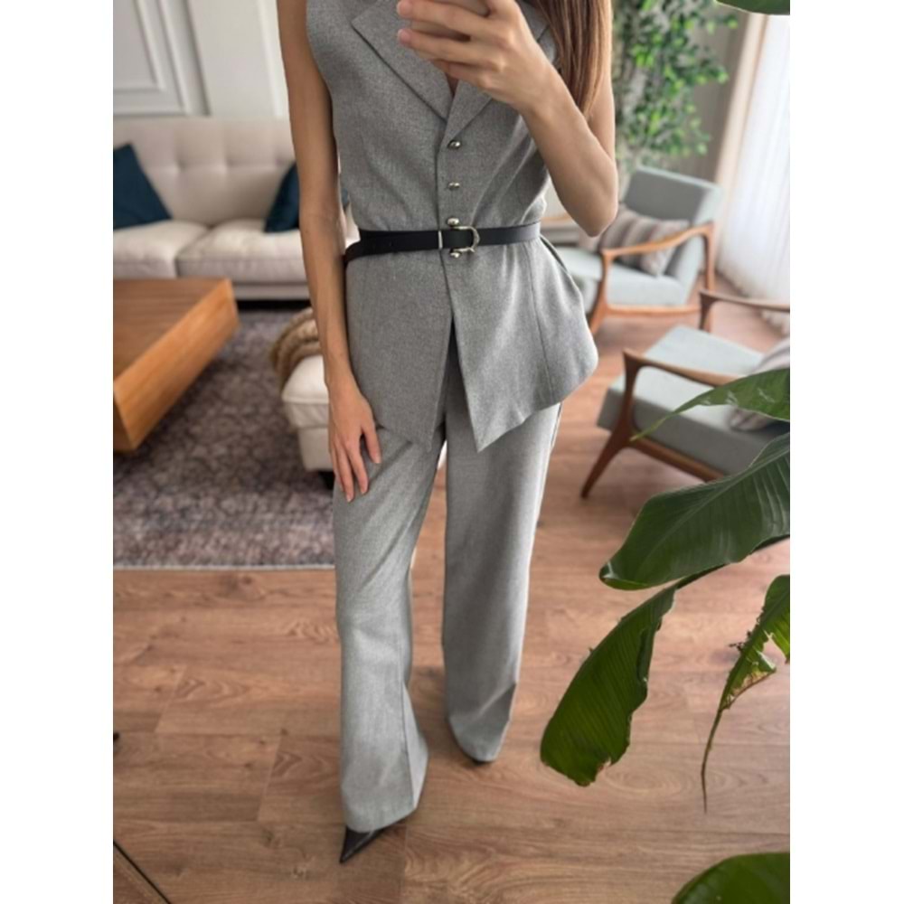 PANTOLON 9234 - QATRE - 25KPN9234 - GRİ - S