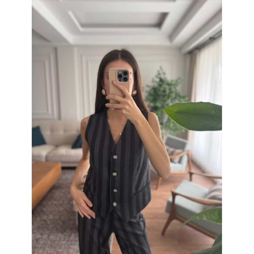 YELEK 6261 - QATRE - 25KYLK6261 - SİYAH - M