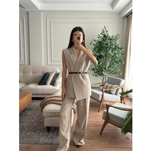 PANTOLON 7156 - QATRE - 25KPN7156 - TAŞ - S