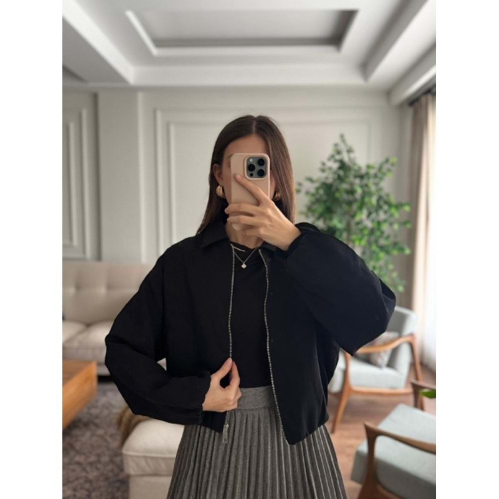 CEKET 7643 - QATRE - 25KCKT7643 - SİYAH - S