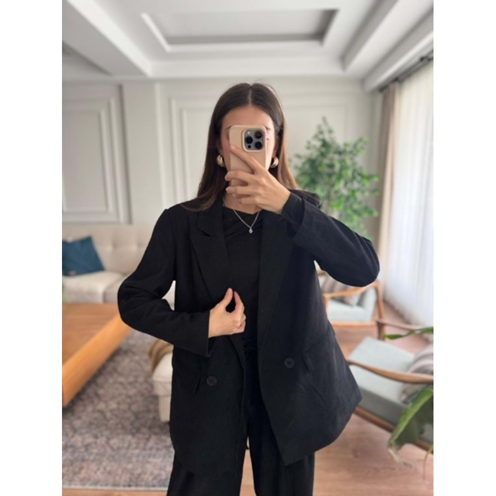 CEKET 5005 - QATRE - 25KCKT5005 - SİYAH - S