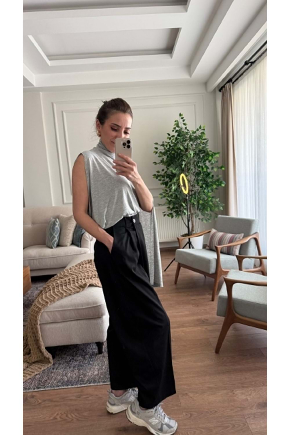 BLUZ 8210 - QATRE - 26YBL8210 - GRİ