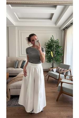 PANTOLON 0776 - QATRE - 26YPN0776 - BEYAZ