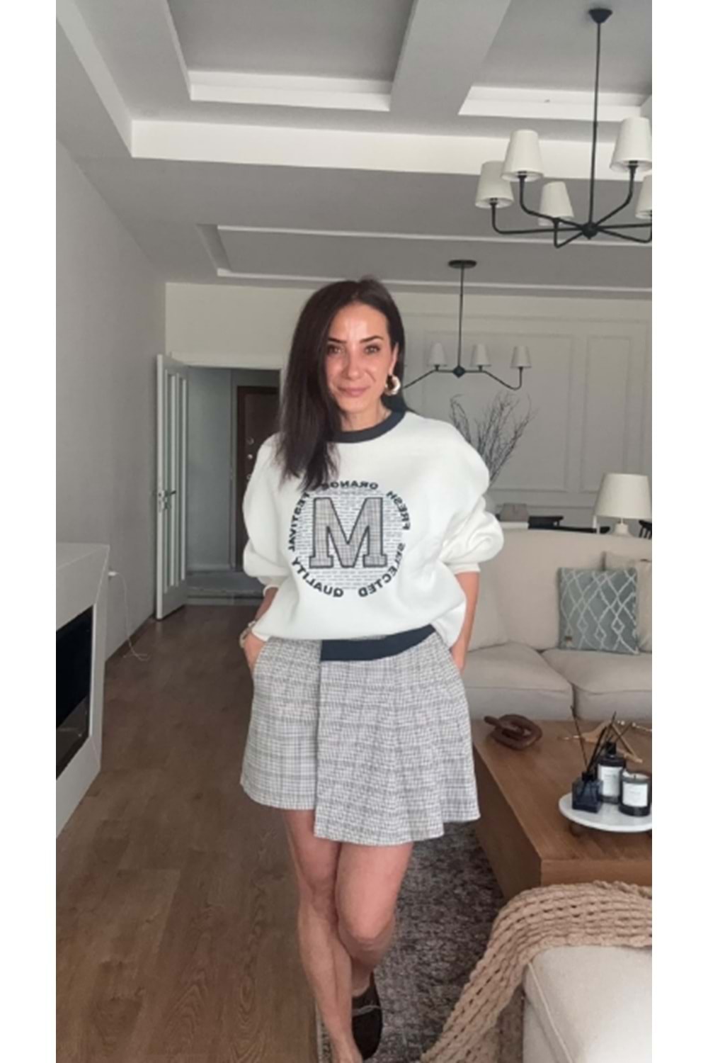 SWEATSHIRT 2567 - QATRE - 26KSW2567 - EKRU