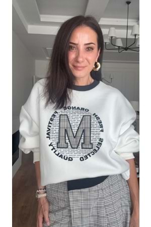 SWEATSHIRT 2567 - QATRE - 26KSW2567 - EKRU
