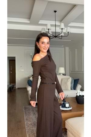 BLUZ 2611 - QATRE - 26KBL2611 - KAHVE